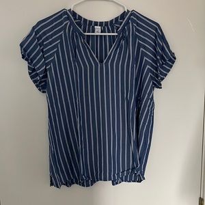 Old navy short sleeve striped blouse